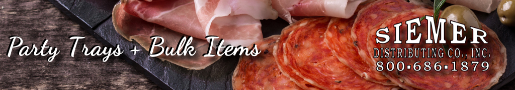 Custom meat, cheese and vegetable party trays made in the Siemer market